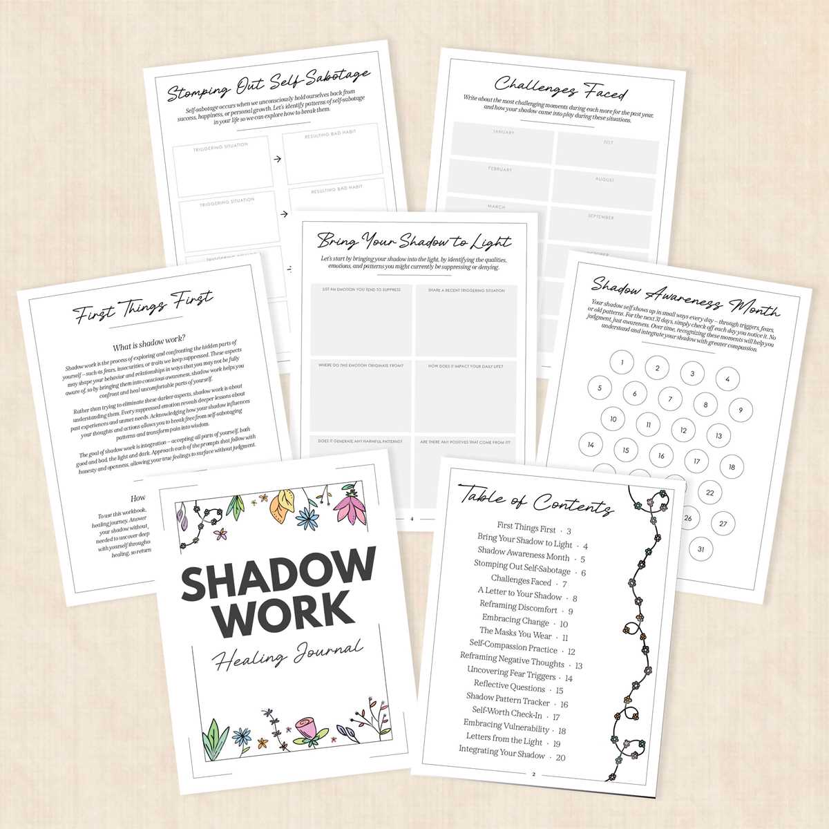shadow work worksheets shadow work worksheets