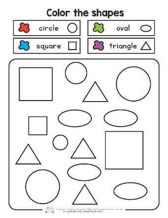 shape and color worksheet