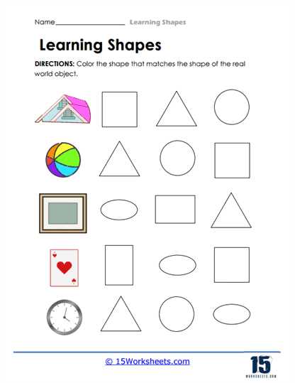 shape recognition worksheets