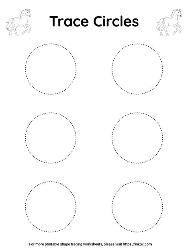 shape tracing worksheet