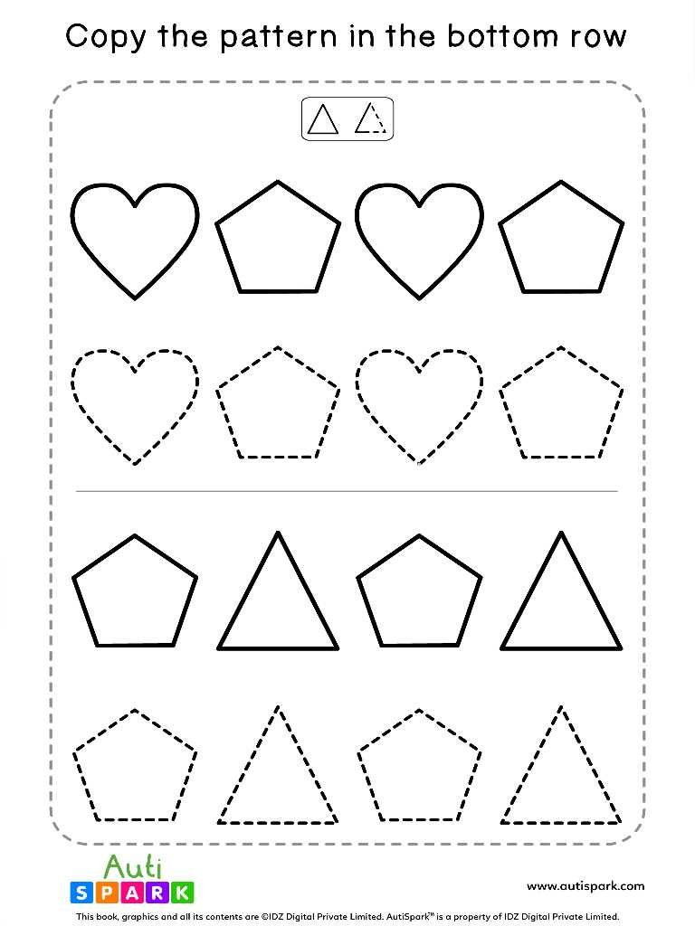 shapes tracing worksheets