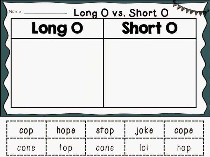short o worksheets