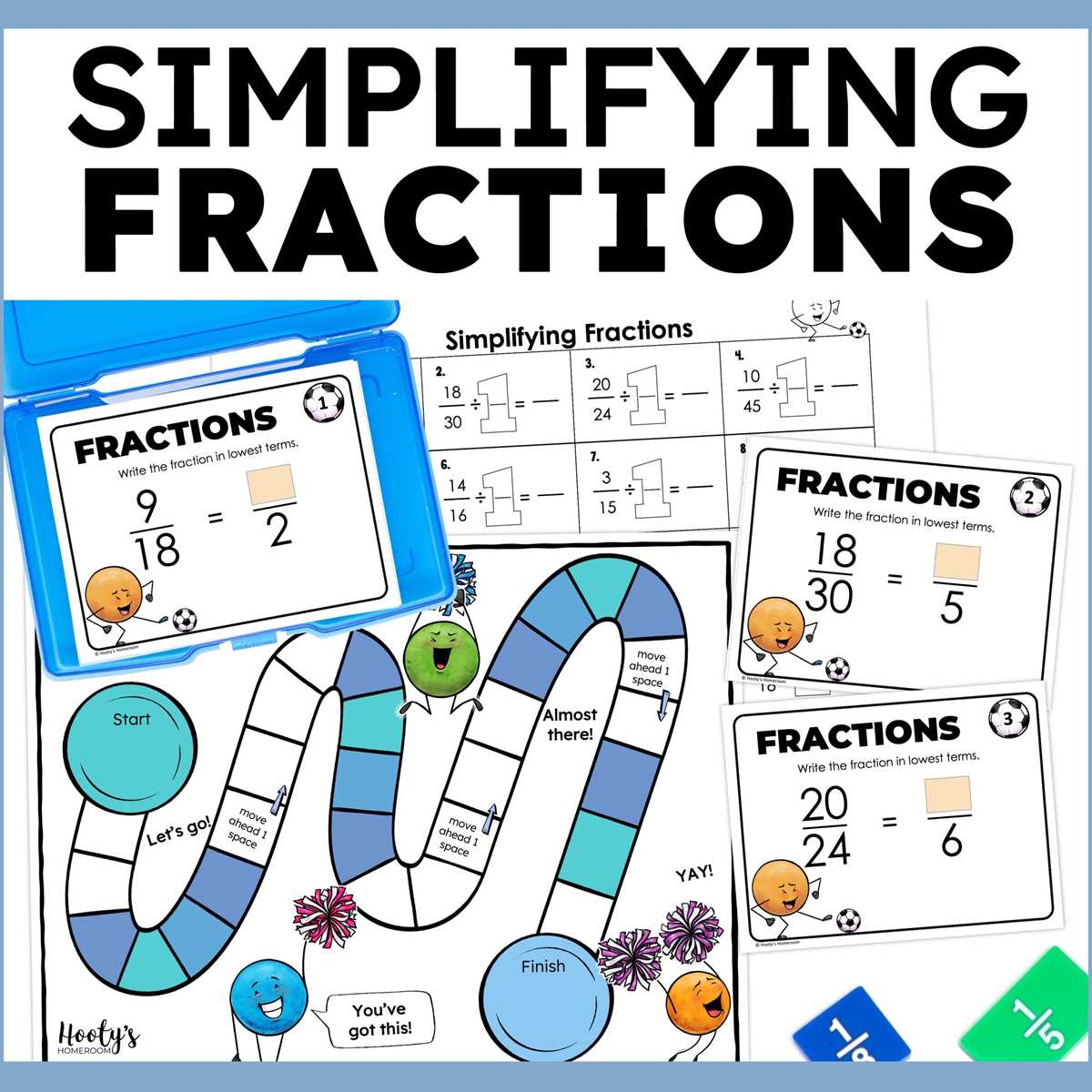 simplifying fractions worksheet