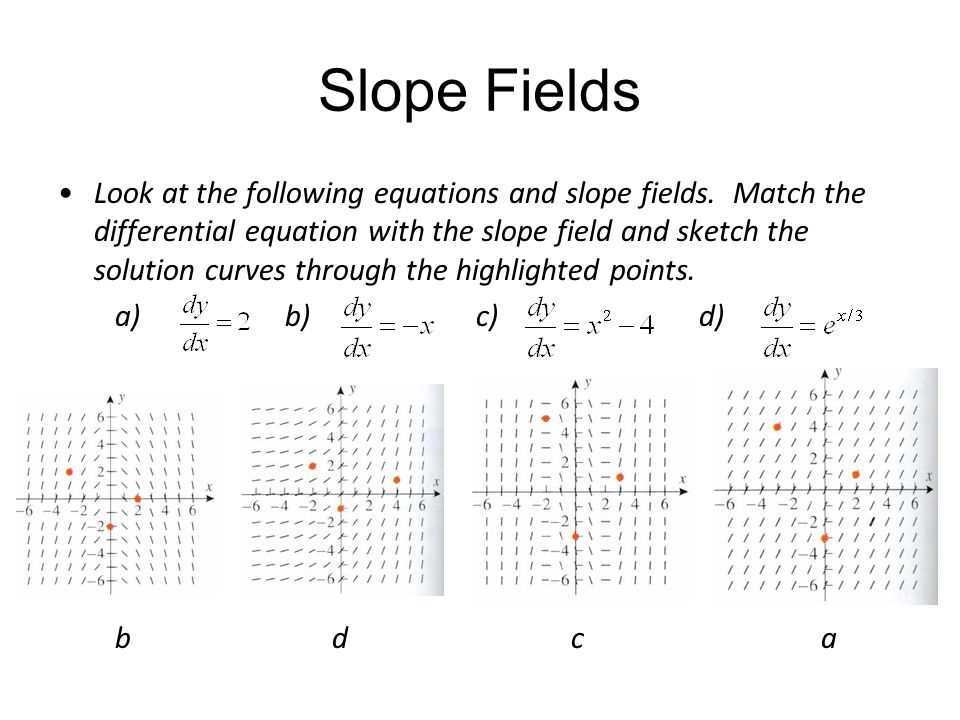 slope fields worksheet