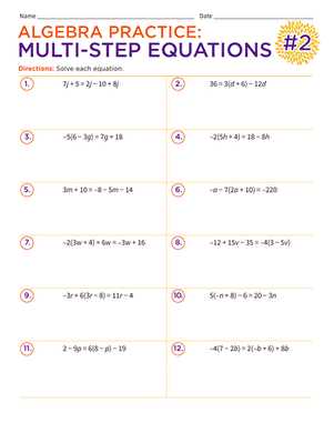 solving algebraic equations worksheets