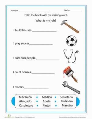 spanish for beginners worksheets for free