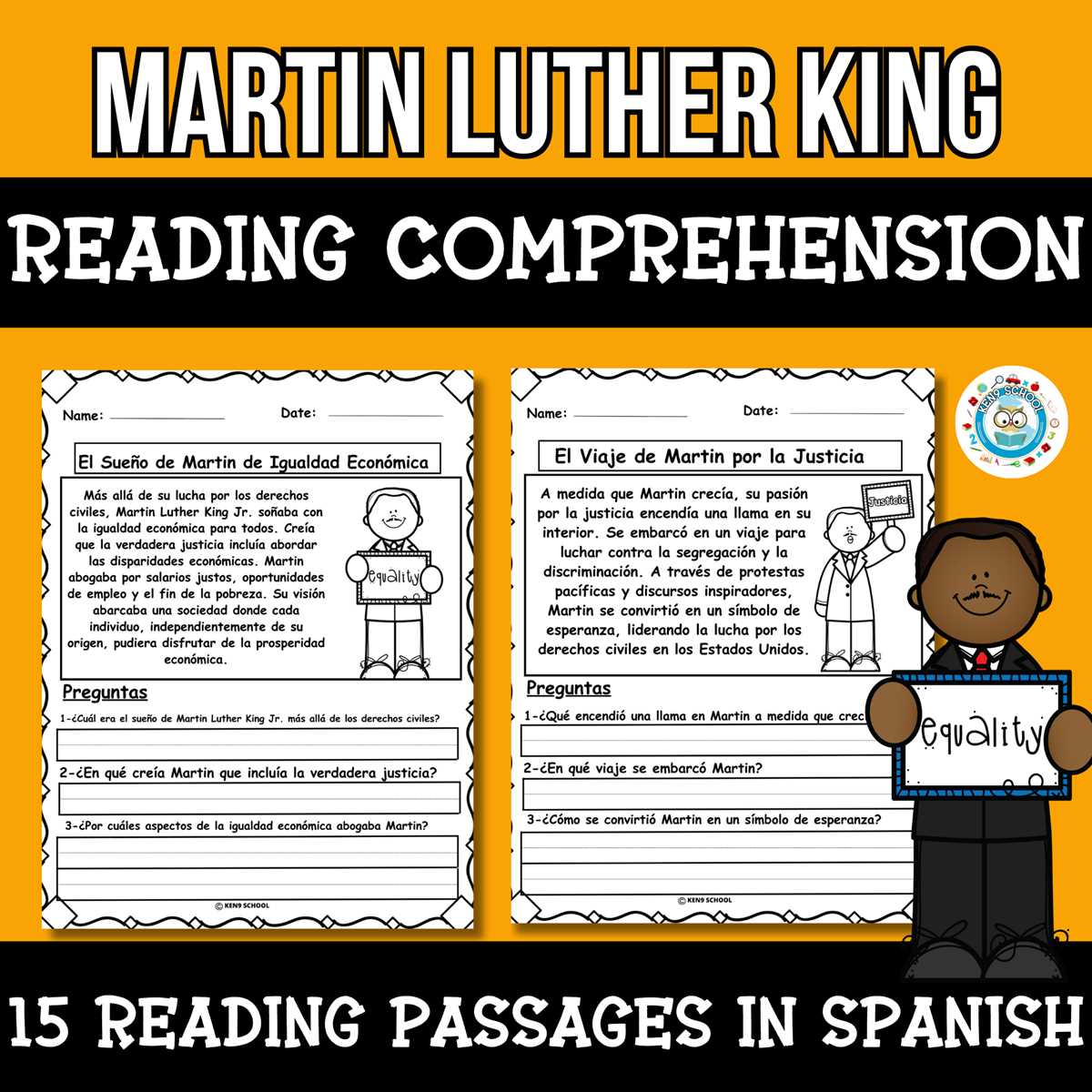 spanish reading comprehension worksheets
