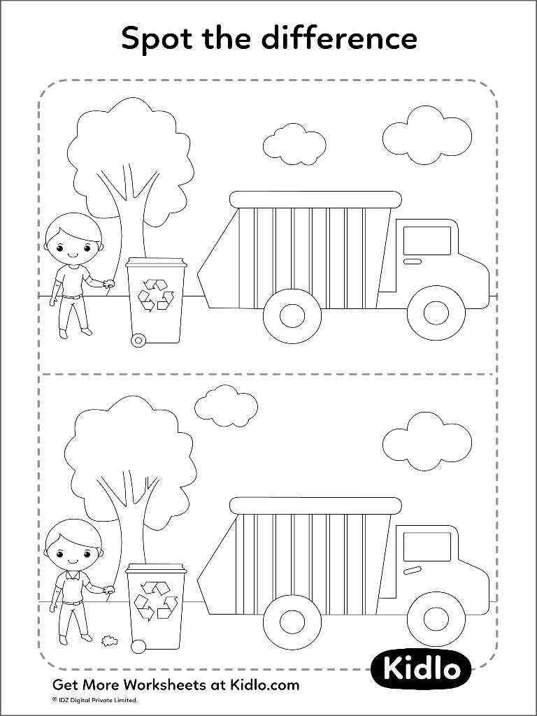 spot difference worksheet