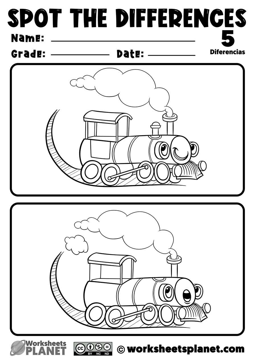 spot the difference worksheets