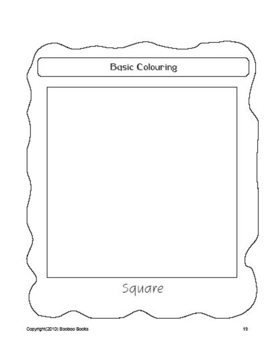 square worksheets for preschoolers