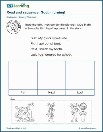 story sequencing worksheets for grade 1