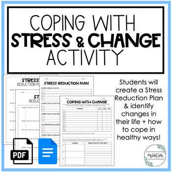 stress management plan worksheet