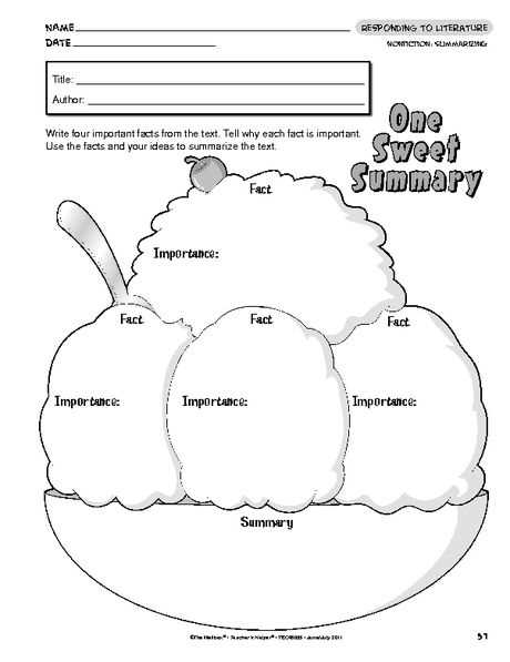 summarizer worksheet