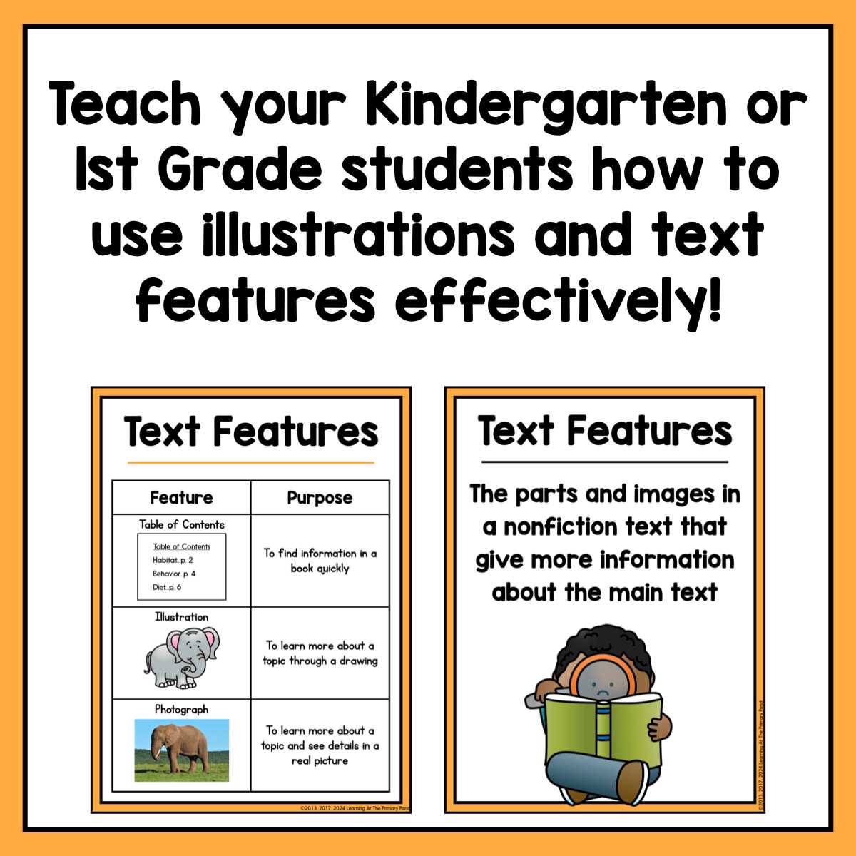 text features worksheet