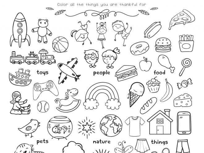 thankfulness worksheets
