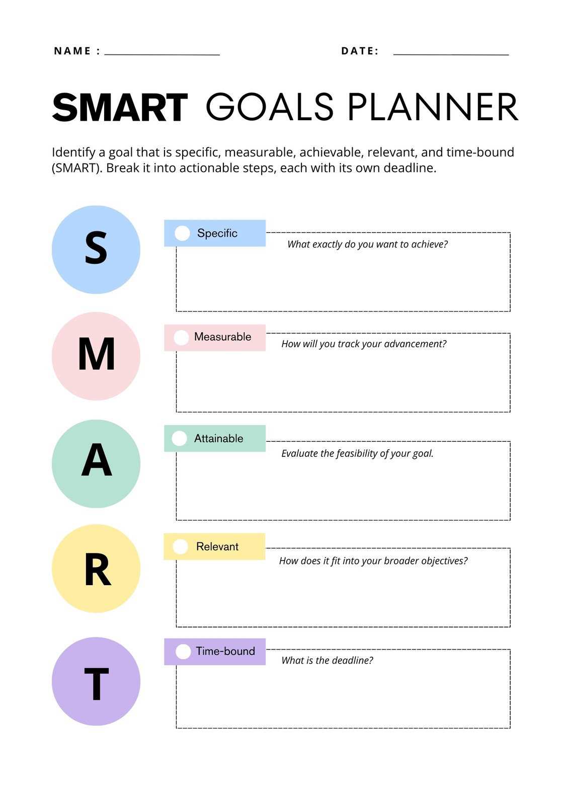 therapy goal setting worksheet