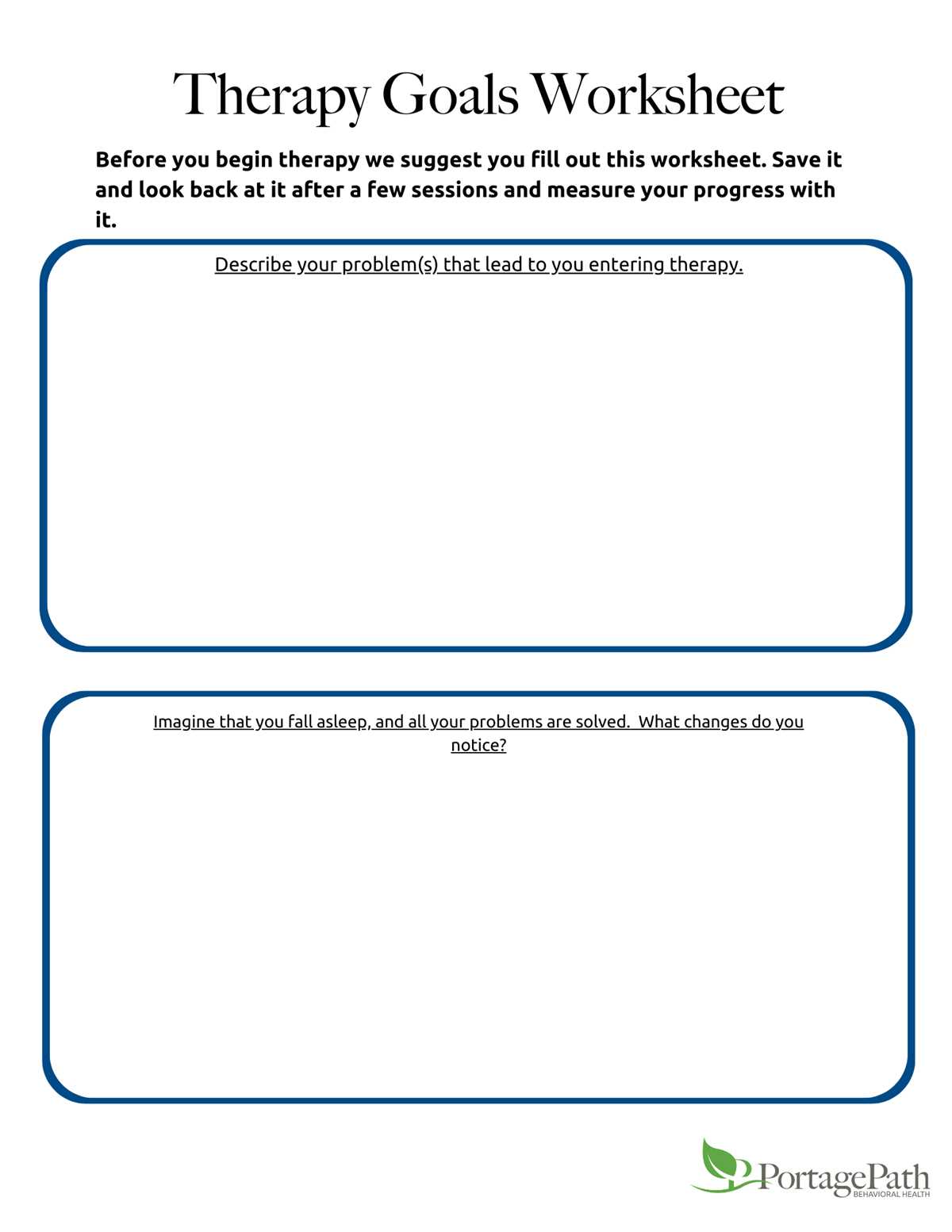 therapy goal setting worksheet