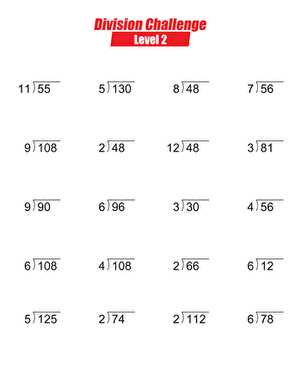 third grade division worksheets