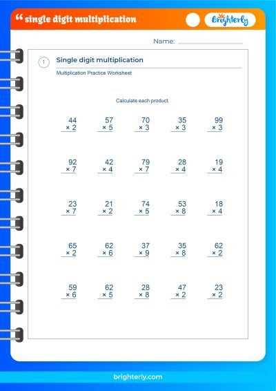 three digit by 1 digit multiplication worksheets