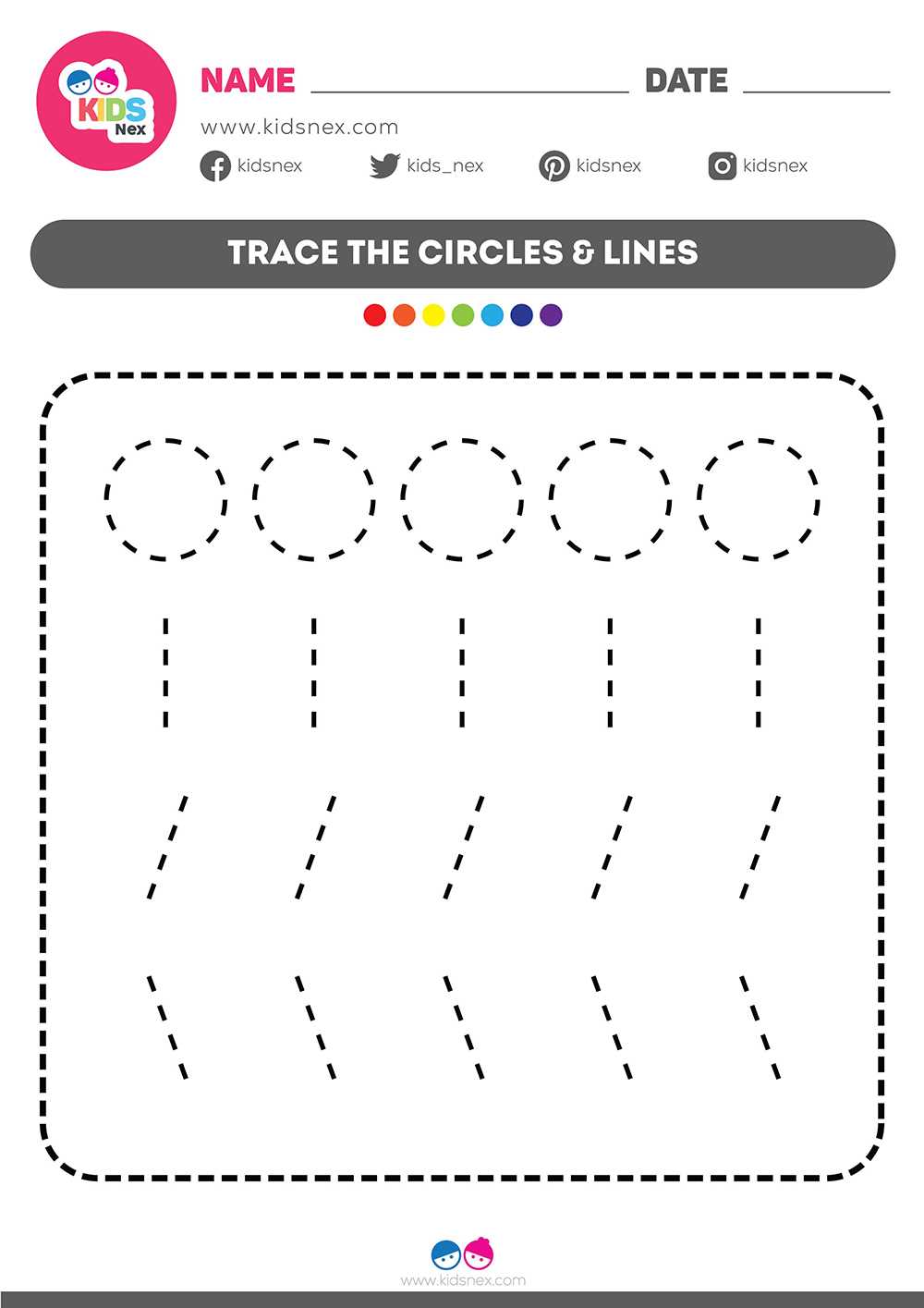 trace circle worksheet