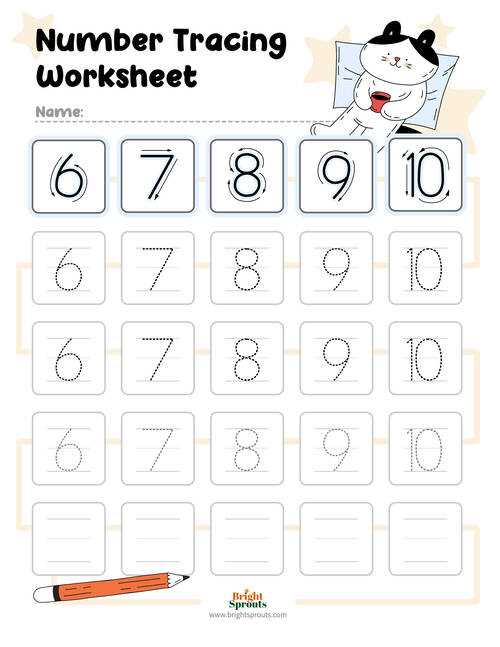 traceable number worksheets 1 20