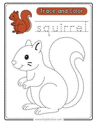 tracing and coloring worksheets