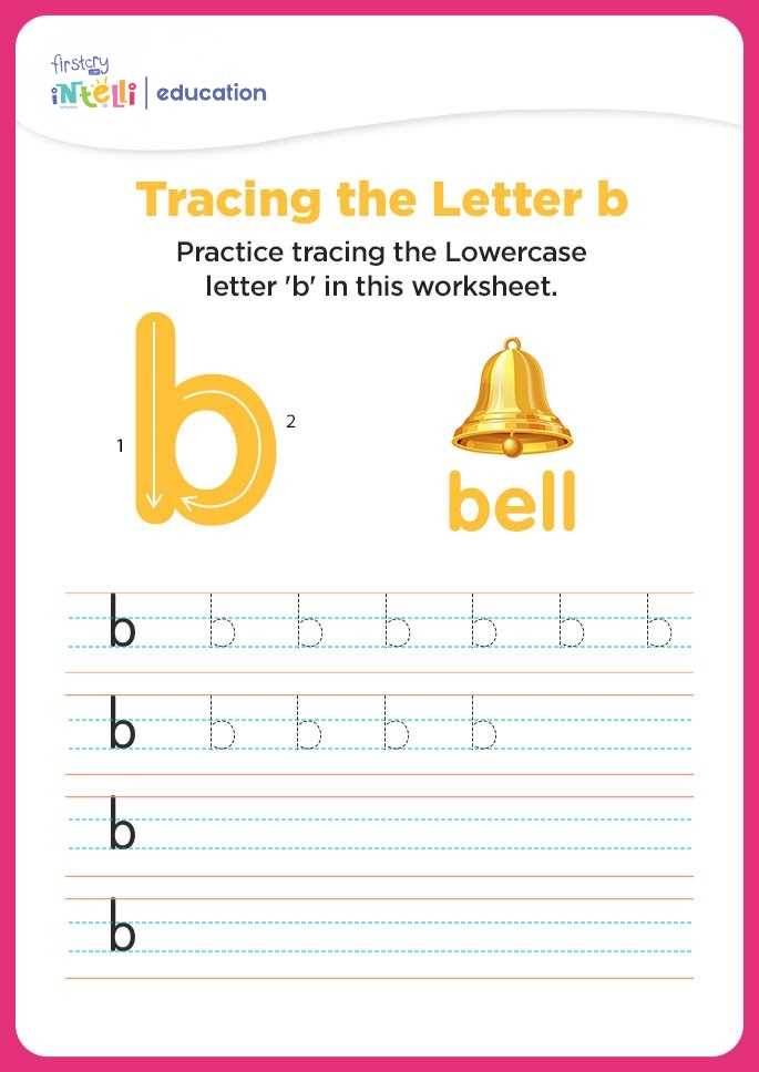 tracing letter b worksheet