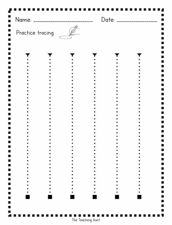 tracing worksheets for 4 year olds