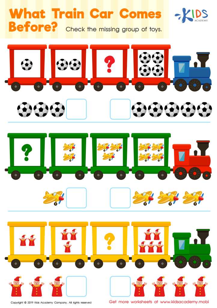 train worksheet