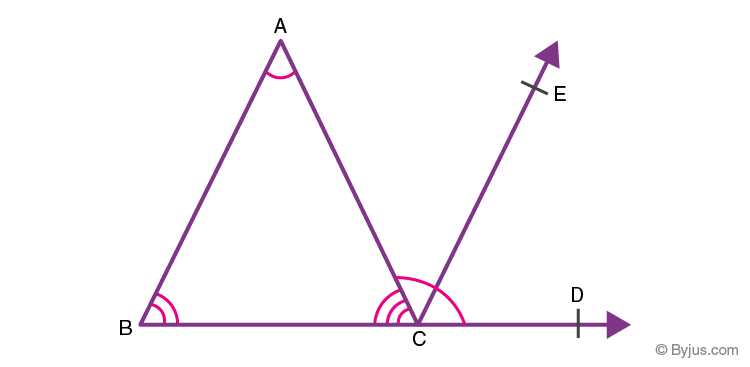 triangle sum theorem and exterior angle theorem worksheet