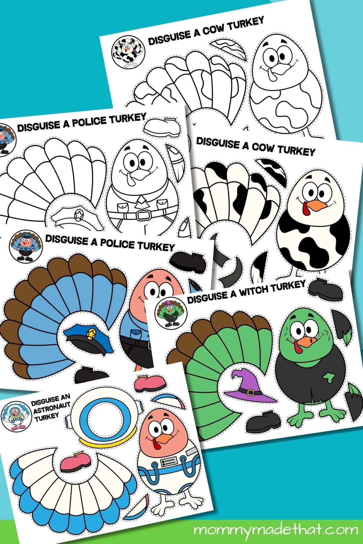 turkey in disguise worksheet