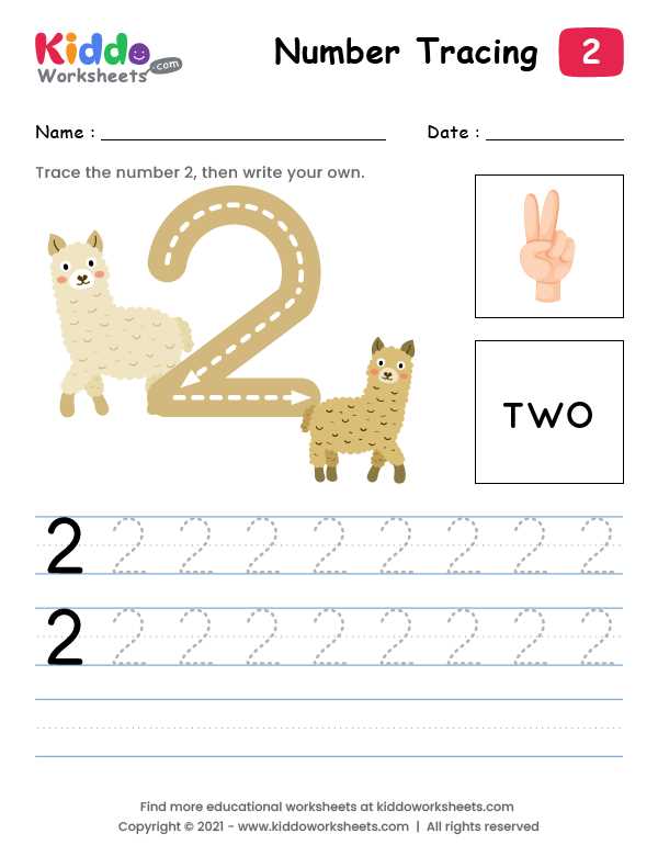 two tracing worksheet