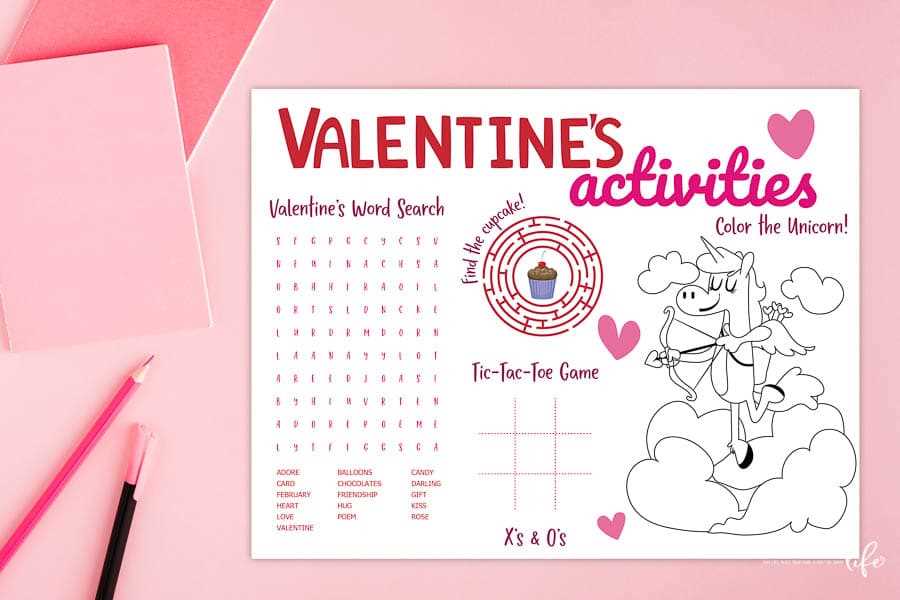 valentine printable worksheets