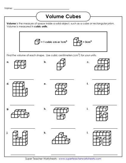 volume worksheets grade 5