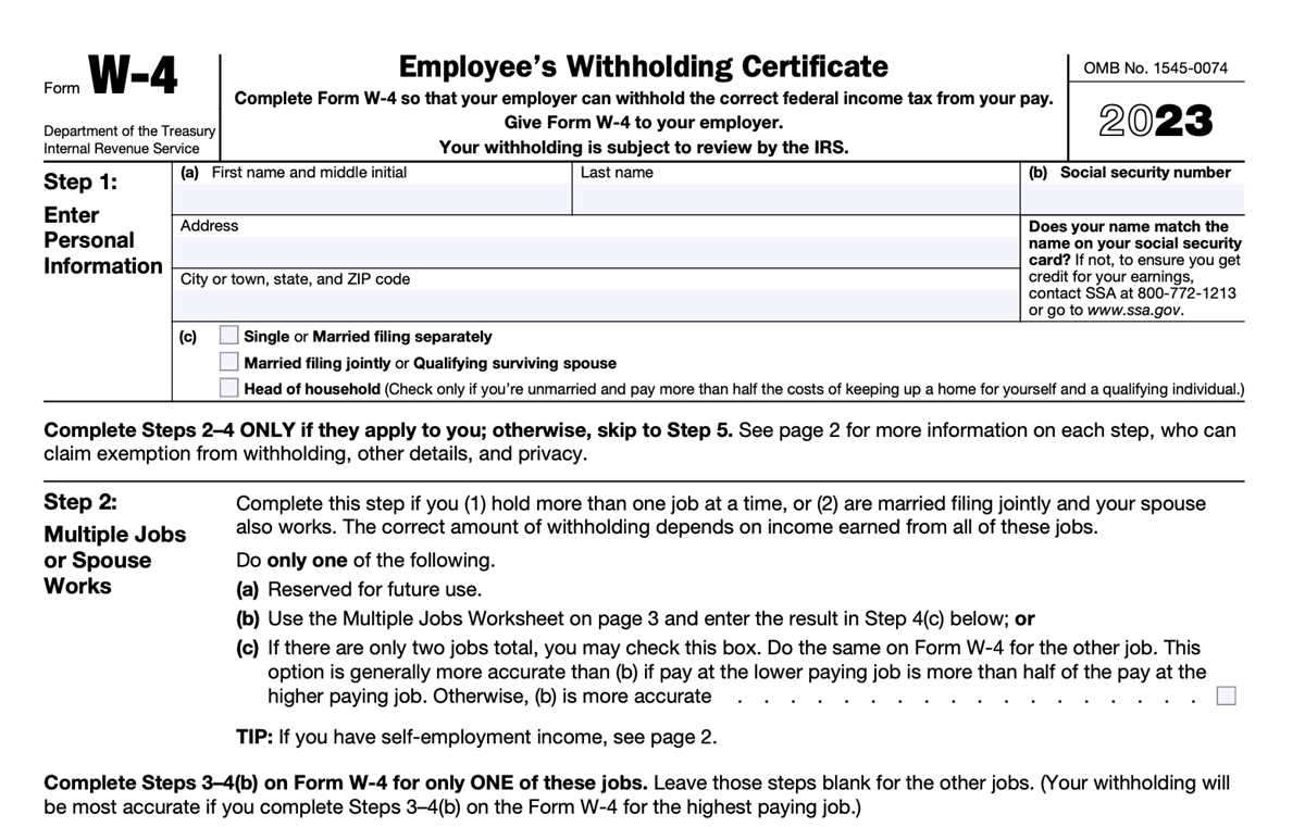 w 4 multiple jobs worksheet