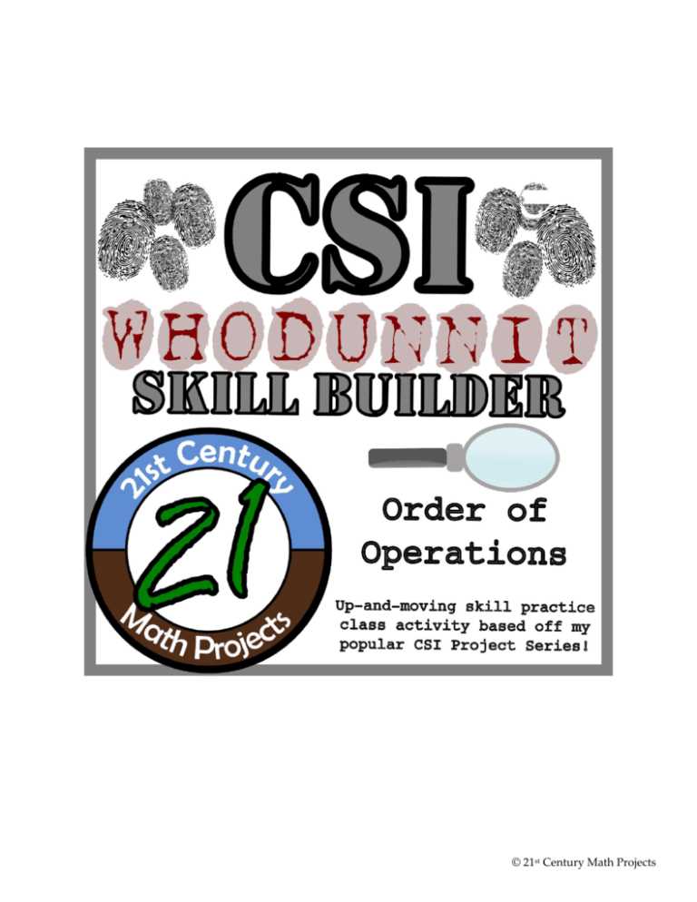 whodunnit worksheet