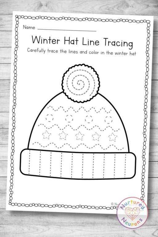 winter tracing worksheets