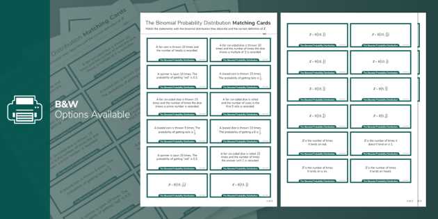 worksheet binomial distribution