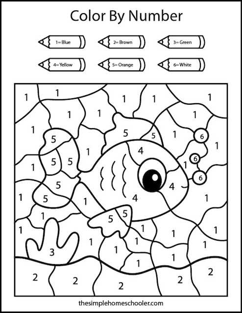 worksheet color by number