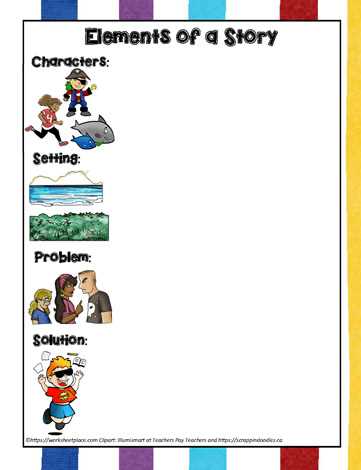 worksheet for story elements