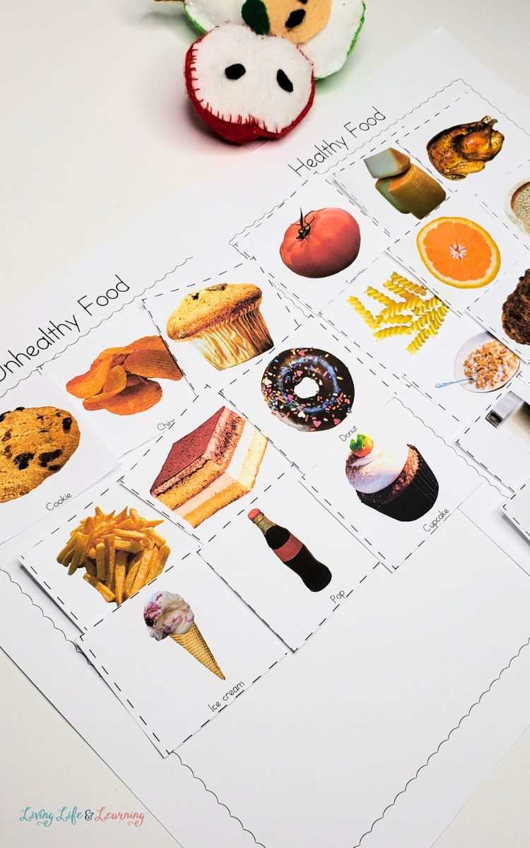 worksheet healthy food