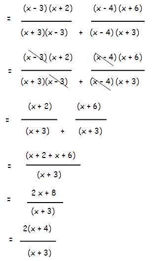 worksheet on adding and subtracting rational expressions