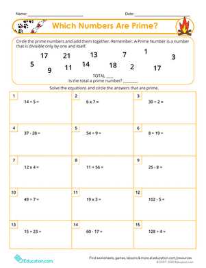 worksheet prime numbers worksheet prime numbers