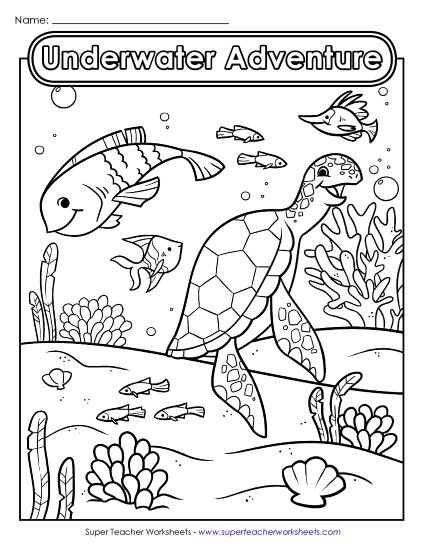 worksheet sea animals