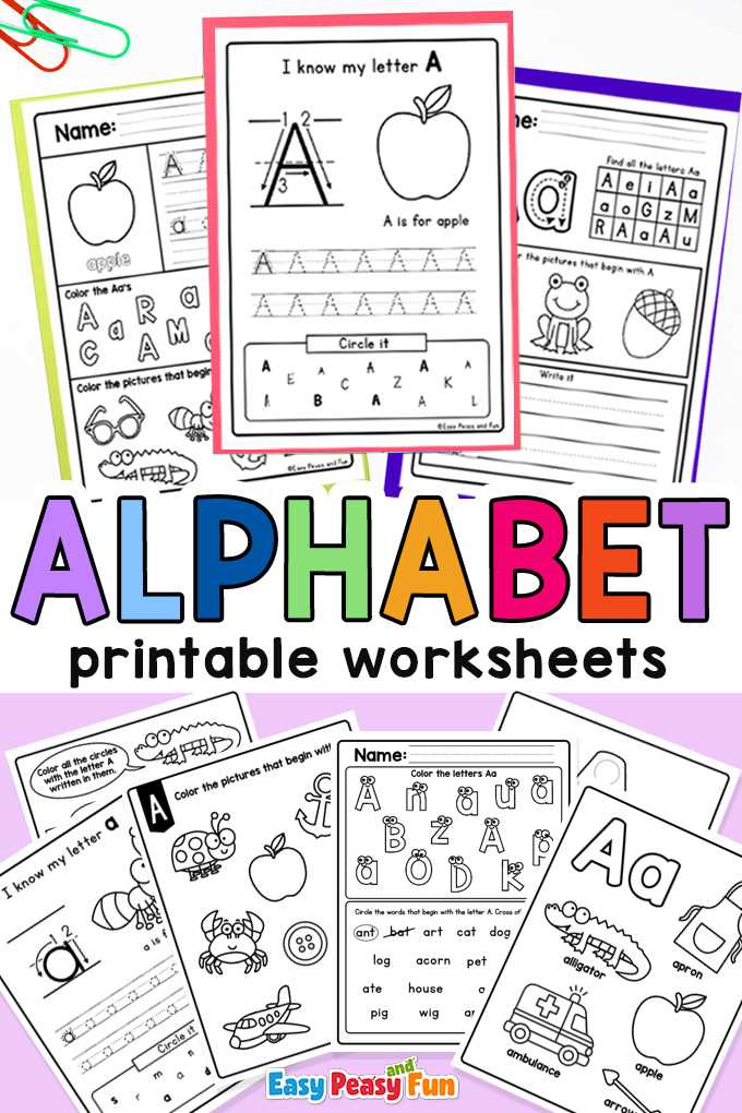 worksheets for kindergarten writing alphabet