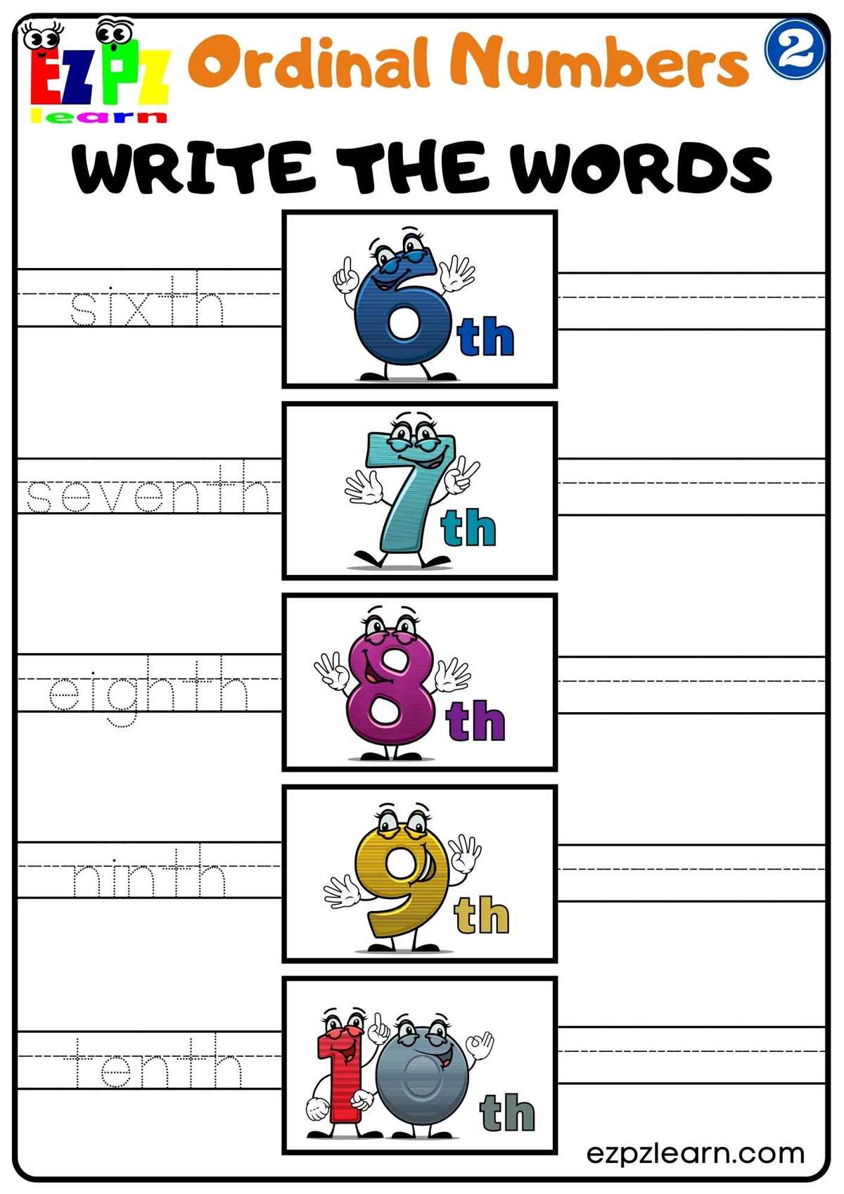 worksheets for writing numbers