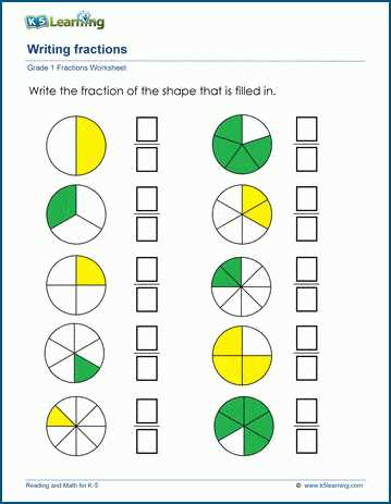 worksheets fractions