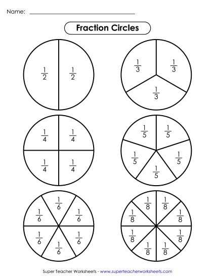 worksheets fractions