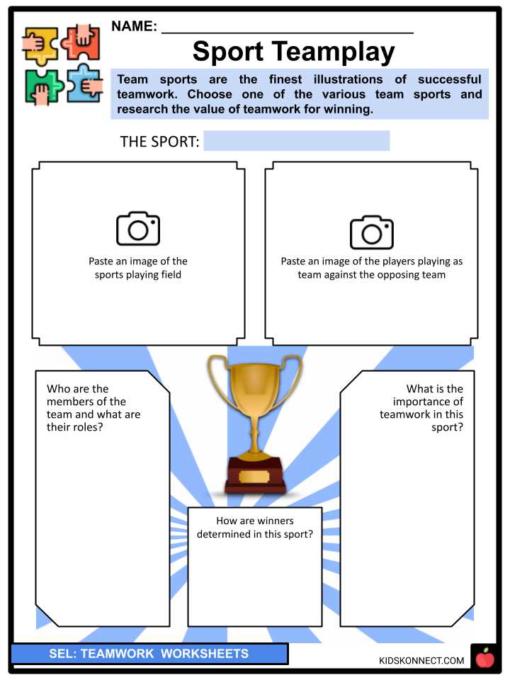 worksheets on teamwork