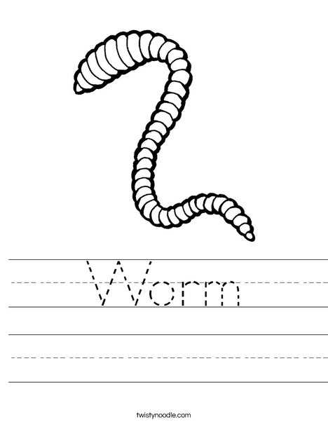 worm worksheet